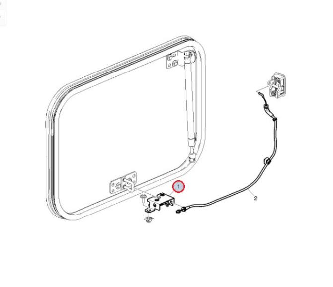 Zamek schowka bocznego Renault Gama T 7482269464