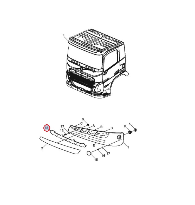 Podkładka osłony przeciwsłonecznej 23379723