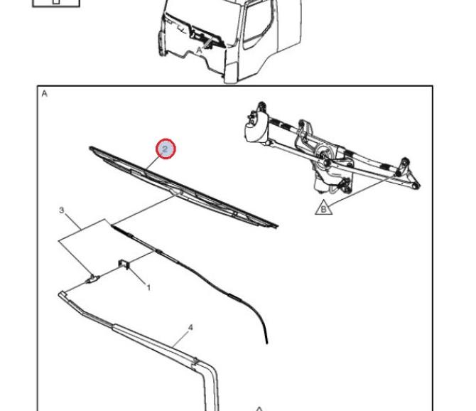 Zestaw 2 wycieraczek szyby czołowej 7421460367