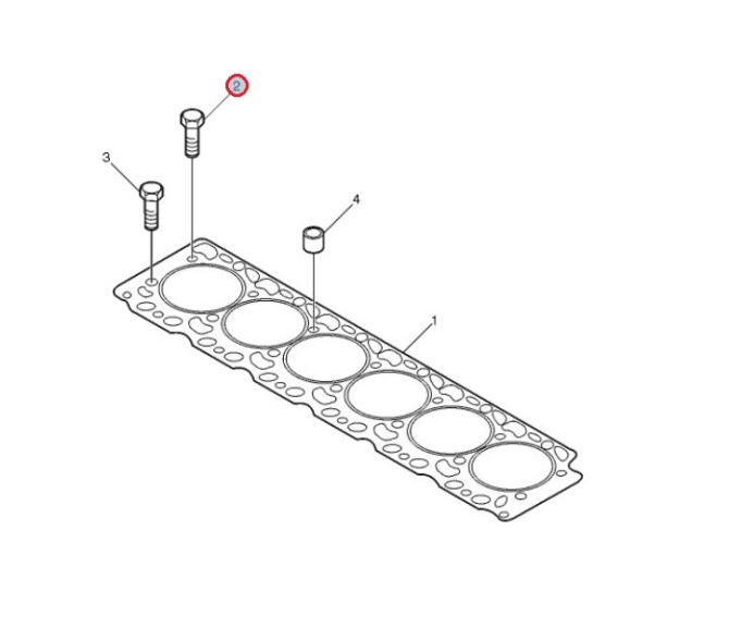 Śruba głowicy 7420793002