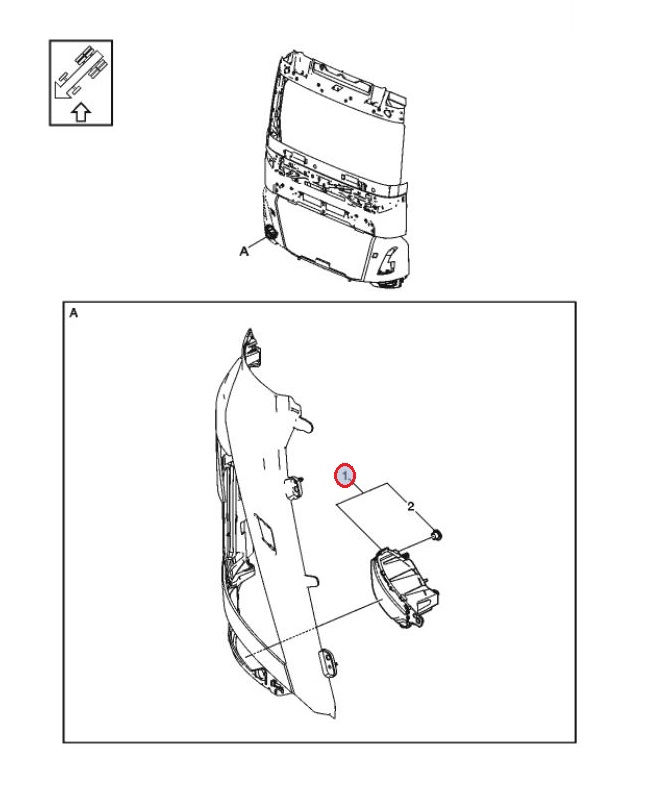 Lampa przeciwmgielna prawa Volvo FH4 23752732