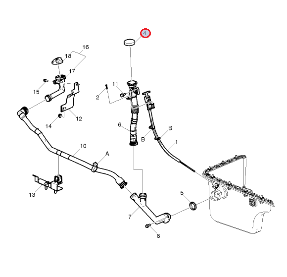 Korek wlewu oleju Renault GAMA D 12 7423029966