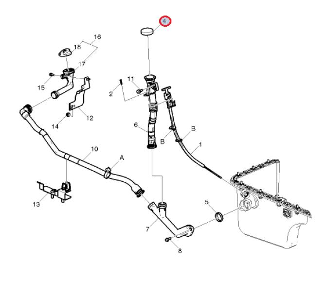 Korek wlewu oleju Renault GAMA D 12 7423029966