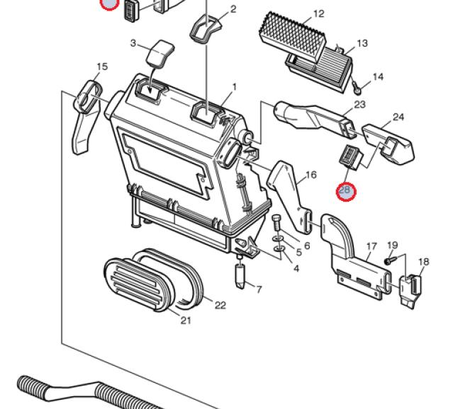 Kratka wlotu powietrza ogrzewania Volvo FL6 20402049