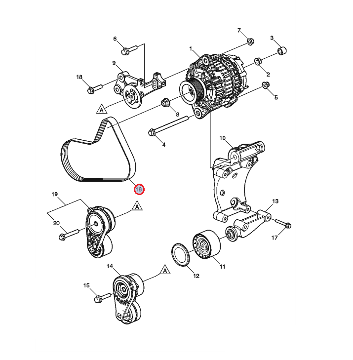 Pasek alternatora 7423865794