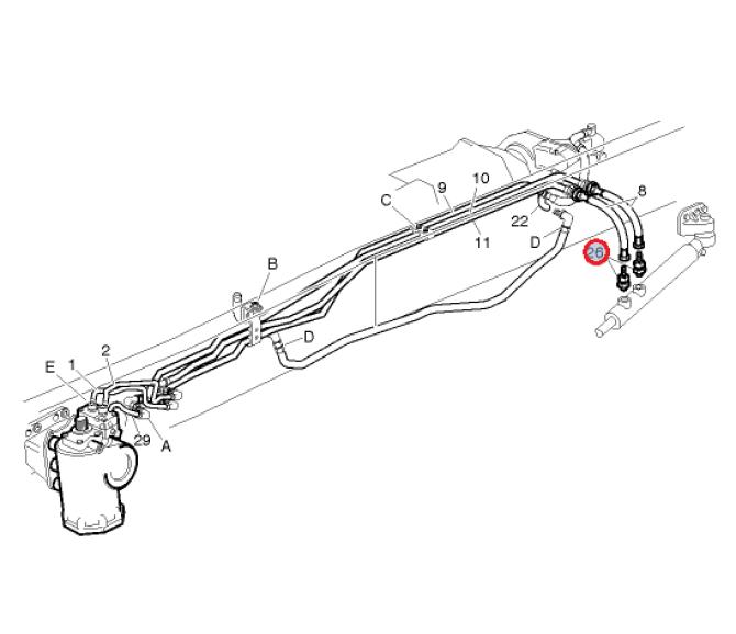 Zawór ciśnienia układu hydraulicznego 23890596