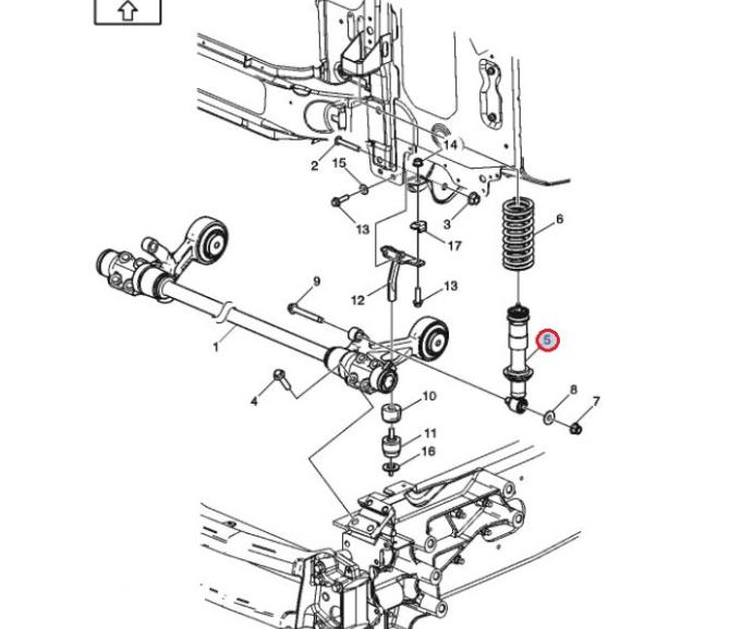 Amortyzator zawieszenia kabiny przód Volvo FM4 24661254