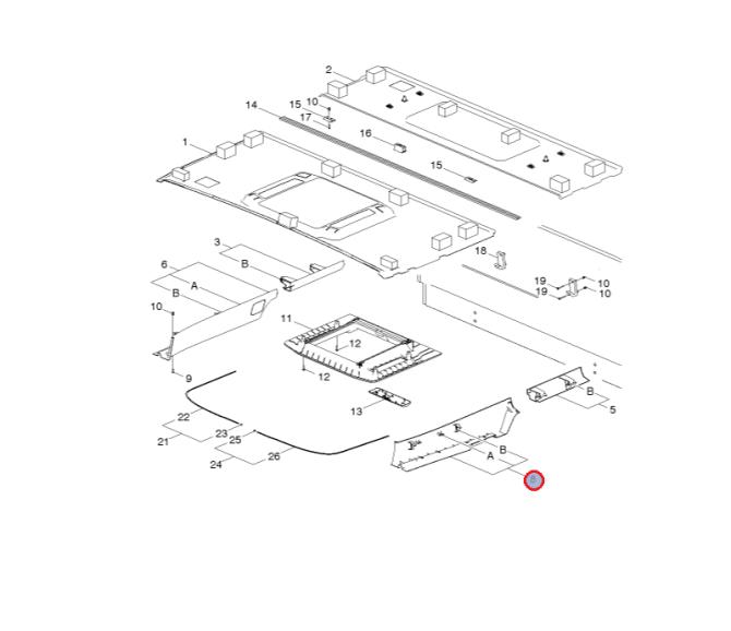 Panel tapicerki lewa strona 7482401543