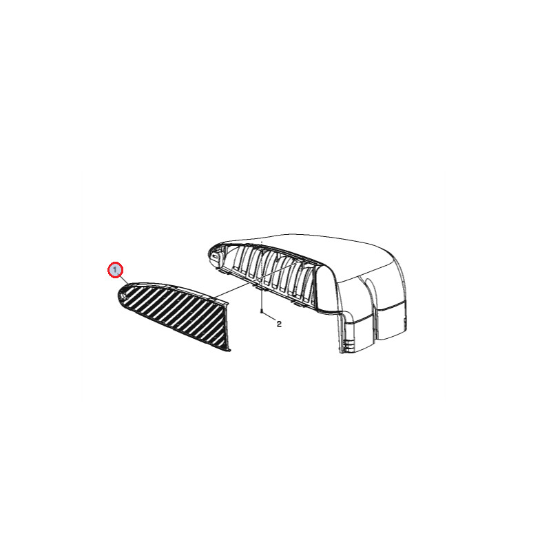Kratka wlotu powietrza na kabinie Volvo FM4 21244638
