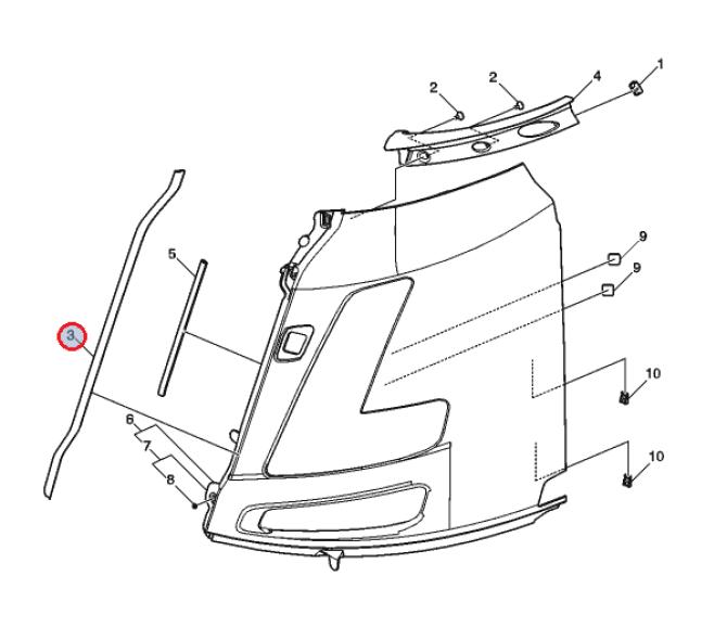 Uszczelka osłony lampy