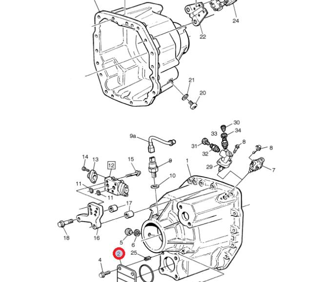 Pokrywa obudowy tył skrzyni