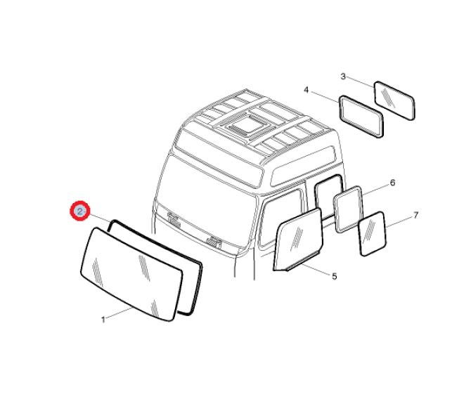 Uszczelka szyby czołowej 20519534