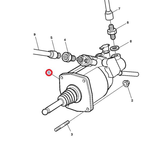 Siłownik sprzęgła