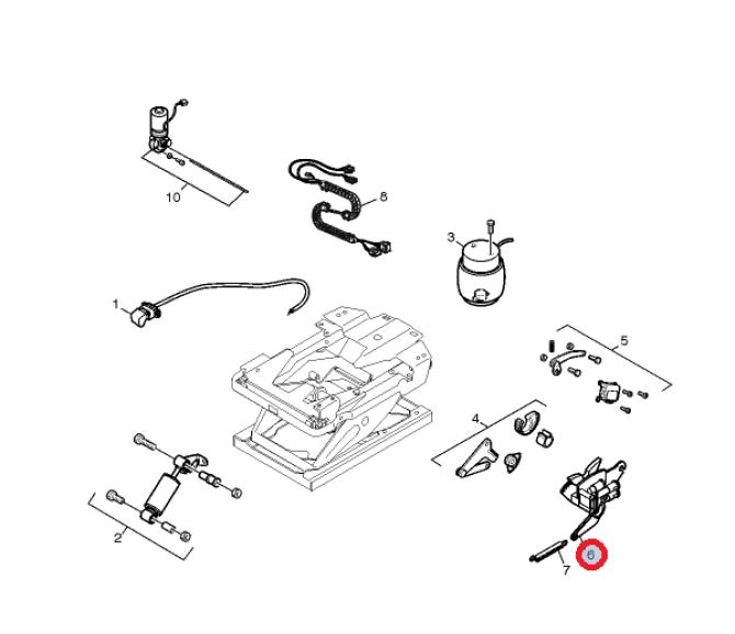 Zawór regulacji wysokości fotela 20748450
