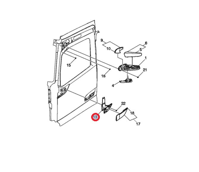Pokrywa dolna lustra