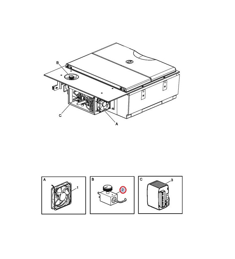 Termostat lodówki Renault Gama T 7482404479