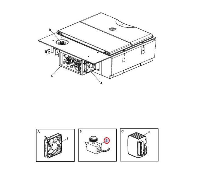 Termostat lodówki Renault Gama T 7482404479