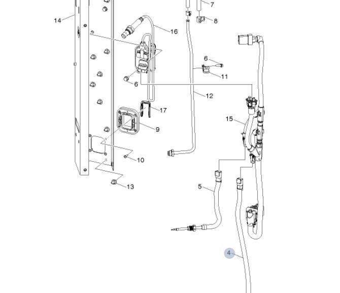 Czujnik temperatury wydechu