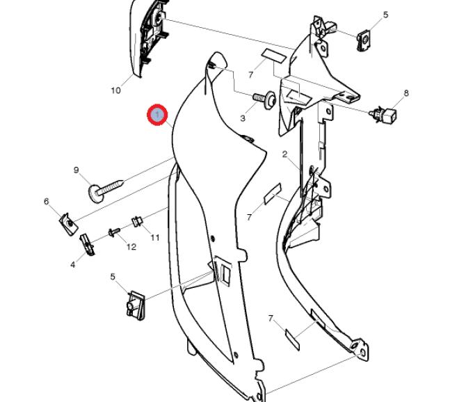 Obudowa reflektora rh FM4