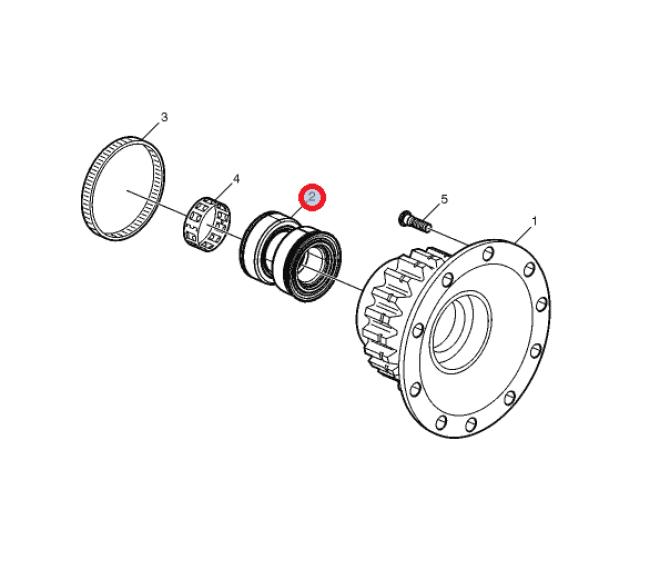 Łożysko piasty -przód FH4
