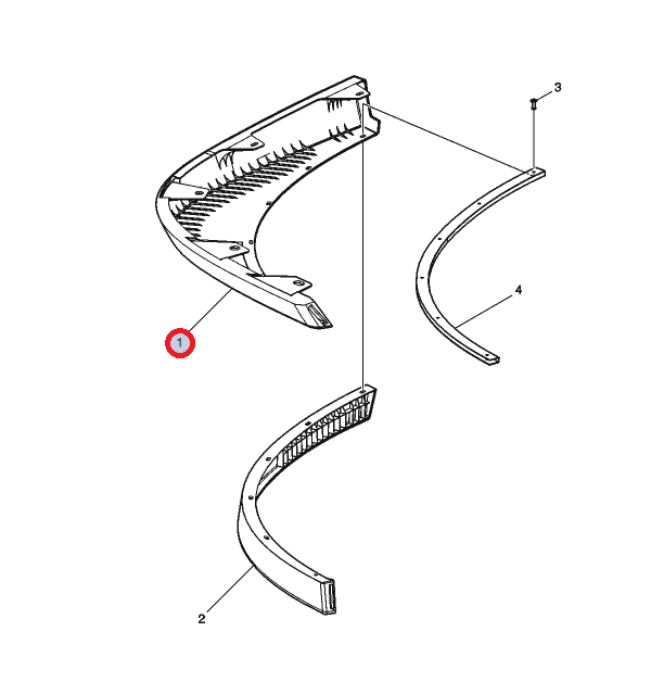 Spojler prawy fh4b 22671460