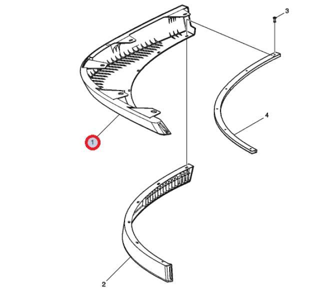 Spojler prawy fh4b 22671460