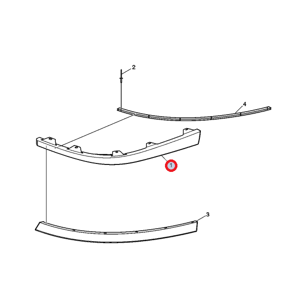 Spojler lewy fh4b 22671508