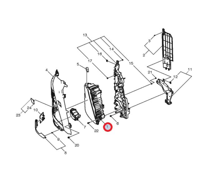 Reflektor led lh Volvo fh4b