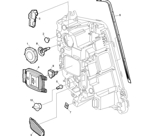 Lampa przednia lh Volvo FH4