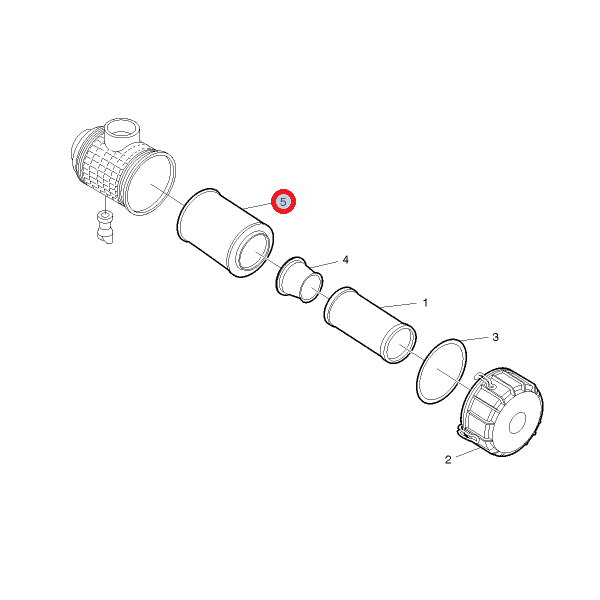 Filtr powietrza silnika -Renault kerax, premium 5001865725