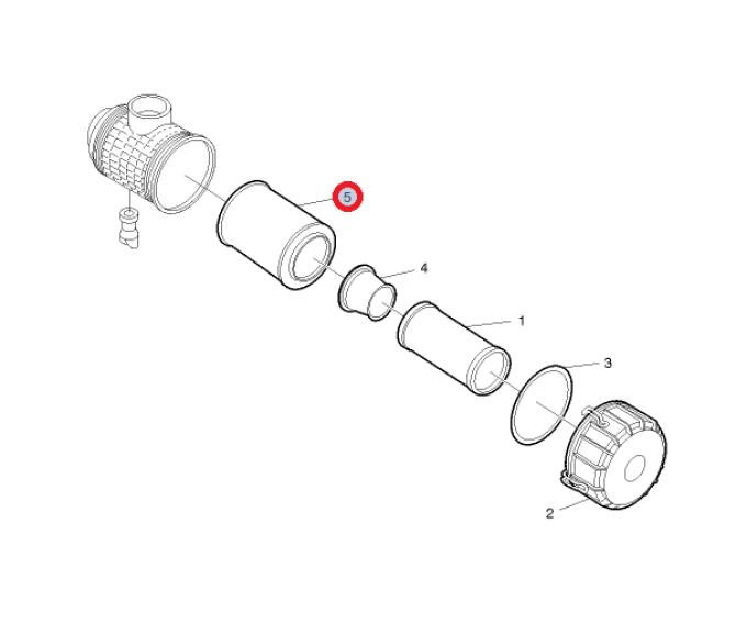 Filtr powietrza silnika -Renault kerax, premium 5001865725