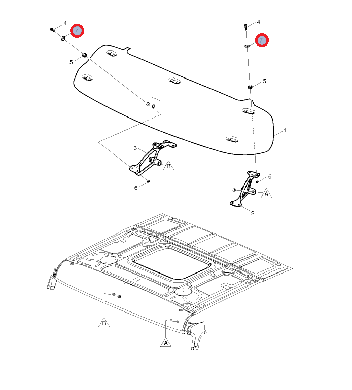 Podkładka daszka GAMA T