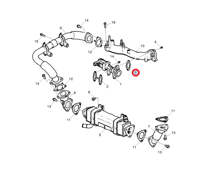 Uszczelka egr 7422259734