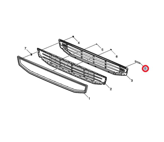 Taśma gumowa przód 82488067