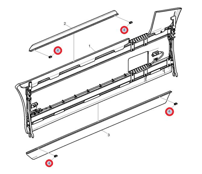 Spinka mocowania gum osłony międzyosiowej 82628138