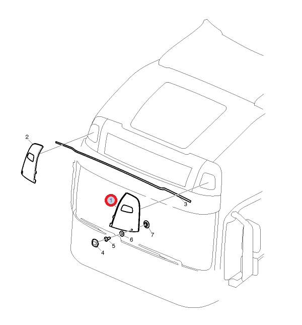 Panel lampy dach lewy FH4 84055711