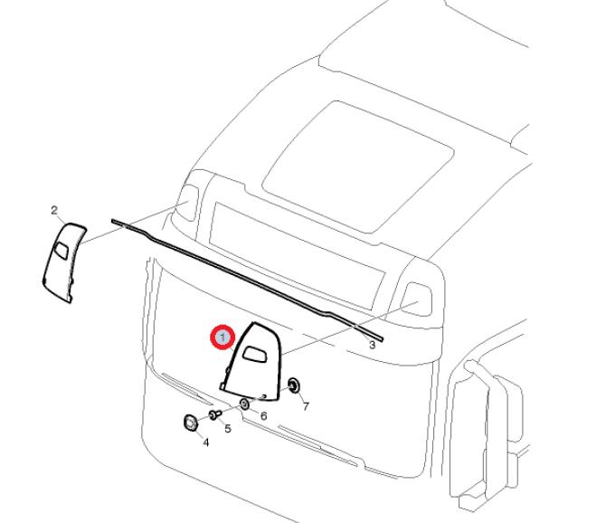 Panel lampy dach lewy FH4 84055711