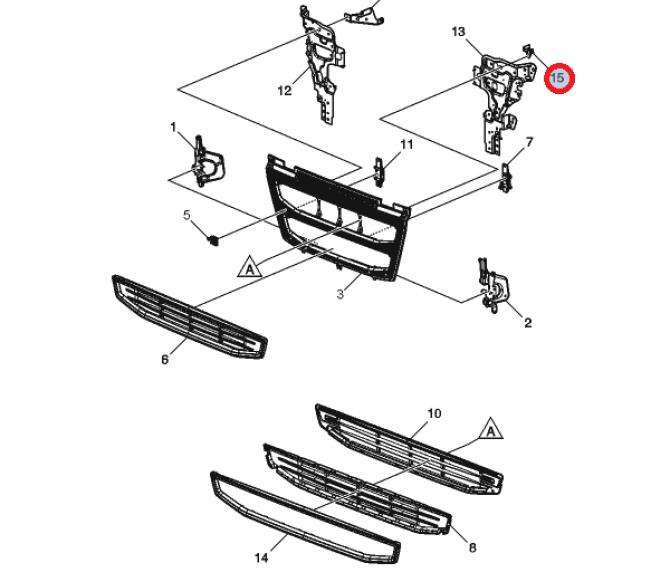 Wspornik obudowy reflektora FH4 84090327