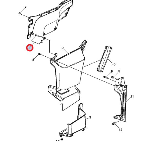 Osłona stopnia górna 82819477