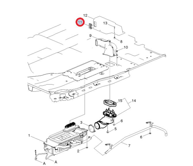 Wlot powietrza ogrzewania 7482407429