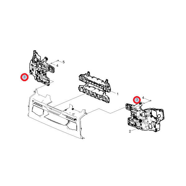 Zderzak przedni część środkowa 7482528047