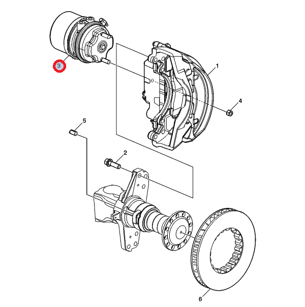 Siłownik hamulcowy tył, REMAN
