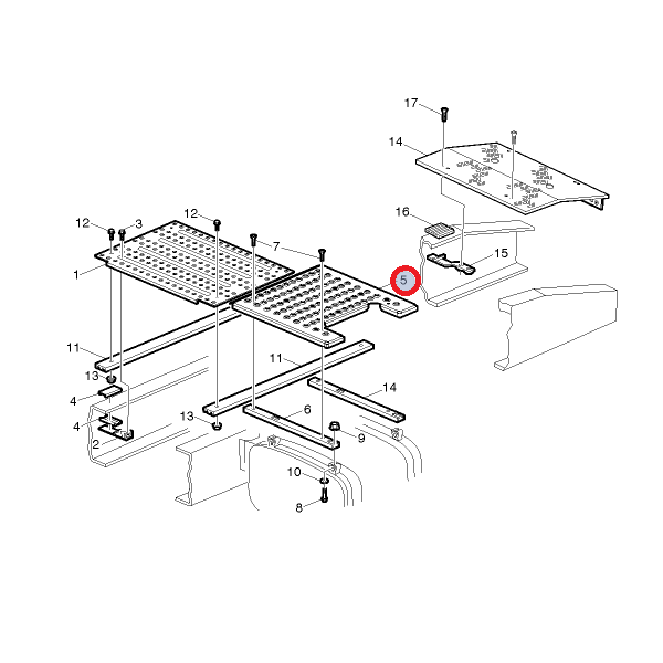 Podest na zbiorniku paliwa