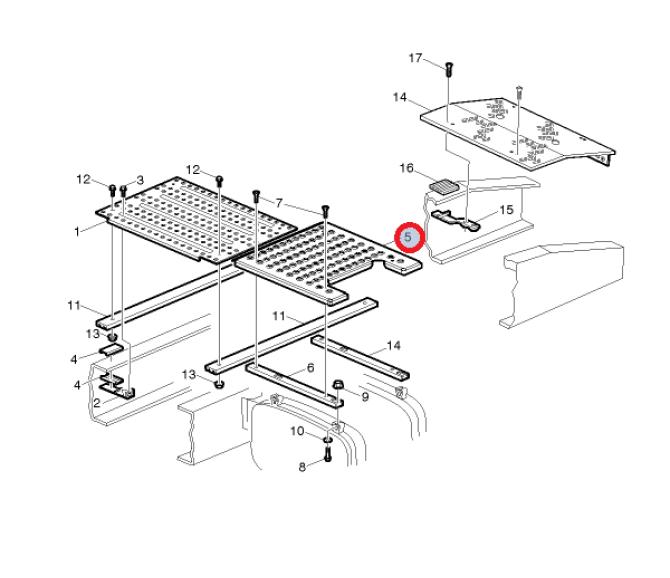 Podest na zbiorniku paliwa