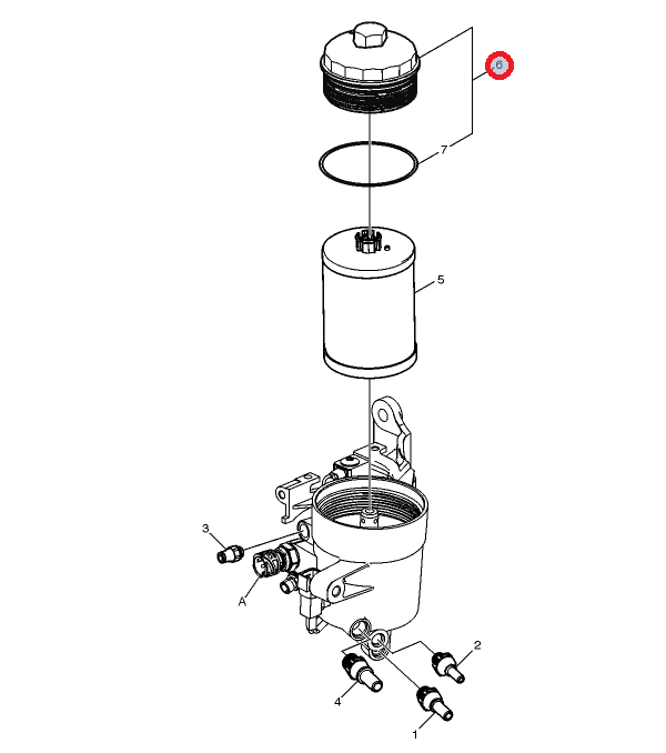 Pokrywa filtra oleju 21746579