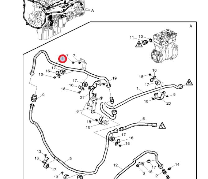 Przewód powietrza sprężarki