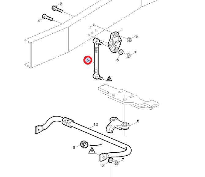 Łącznik stab. przód