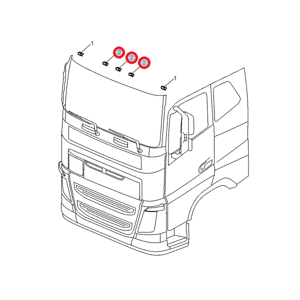 Lampa pozycyjna dach