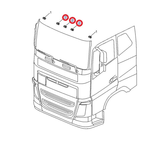 Lampa pozycyjna dach