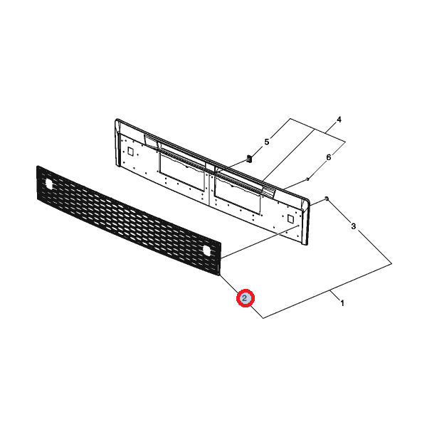 Grill atrapy górnej FH4 23835186